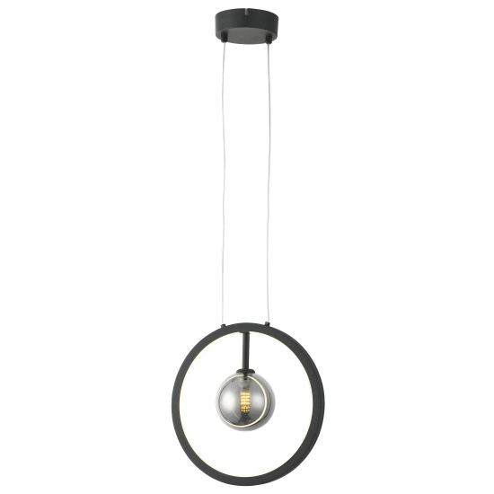 Omaha Lampa wisząca czarna LED+G9 12W 4000K 960lm 339501-30 REALITY